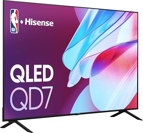 Hisense 100-Inch Class QD7 Series QLED 4K UHD Google Smart TV (100QD7N, 2024 Model) - QLED, Native 144Hz, Motion Rate 240, Direct Full Array, Game Mode Pro, Alexa Compatibility