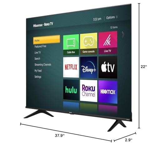 Hisense 65-Inch Class R6 Series 4K UHD Smart Roku TV with Alexa Compatibility, Dolby Vision HDR, DTS Studio Sound, Game Mode (65R6G),Black