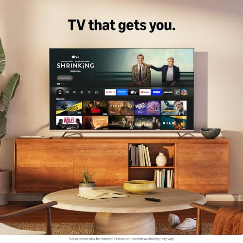 Hisense 65" Class U6 Series Mini-LED 4K UHD Smart Fire TV (65U65QF, 2025 Model) - QLED, Native 144Hz, HDR10+, Dolby Vision IQ, Dolby Atmos, Game Mode Pro, ALLM, Alexa Built in, Black
