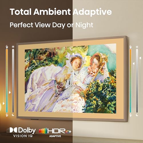 Hisense 65-Inch Class QLED 4K S7N CanvasTV™ Series Dolby Vision HDR Google Smart TV (65S7N) - 144Hz, Art Mode, Anti-Glare Panel, Hi-Matte Display, Frame & UltraSlim Wall Mount Included