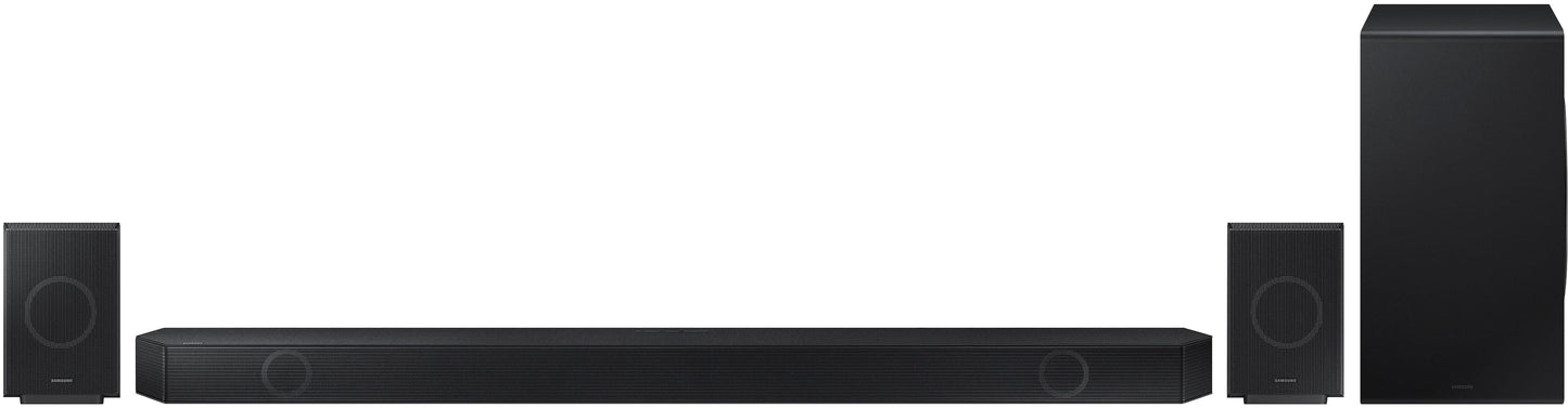 Samsung - HW-Q990D/ZA 11.1.4 Channel Q-Series Soundbar with Wireless Subwoofer and Rear Speakers, Dolby Atmos and Q-Symphony - Black