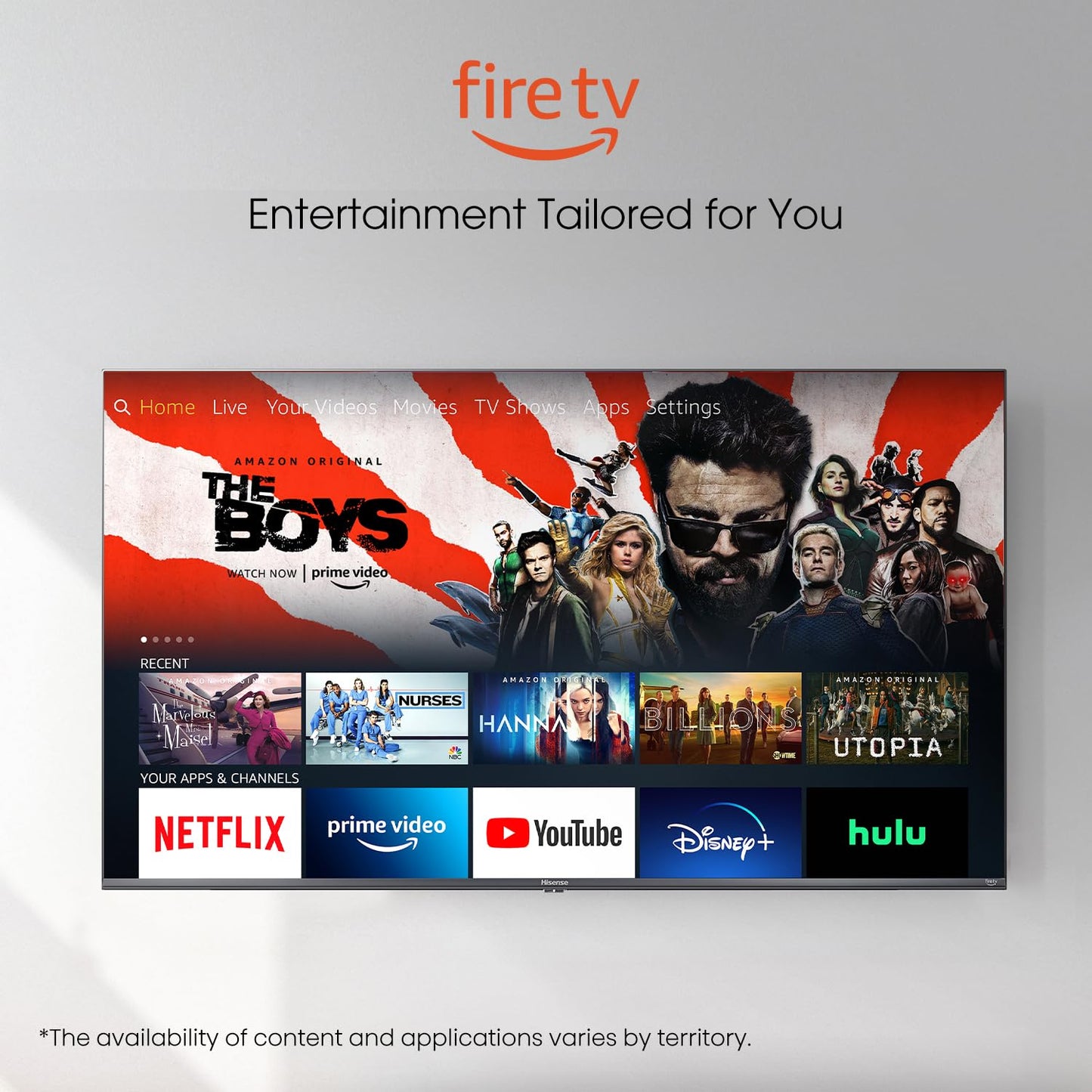 Hisense 75” Class U6 Series ULED 4K UHD Smart Fire TV (75U6HF, 2024) - QLED, Full Array Local Dimming, 600-Nit, Dolby Vision HDR 10+, HDMI 2.1, MEMC, 240 Motion Rate with VRR, Alexa Compatibility