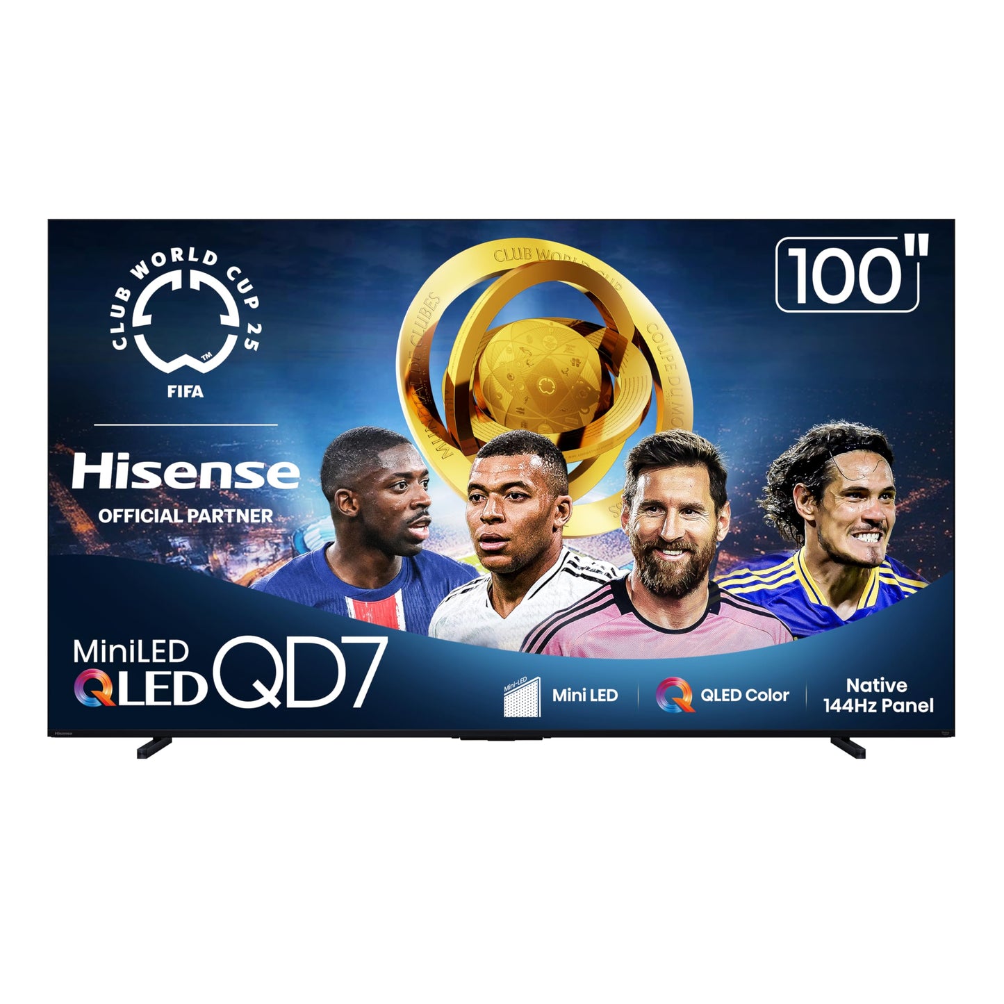 Hisense 65" Class QD7 Series Mini-LED 4K UHD Smart Fire TV (65QD7QF, 2025 Model) - QLED, HDR10+, Dolby Vision, Dolby Atmos, Game Mode Plus, ALLM, Alexa Built in with Voice Remote, Streaming TV, Black