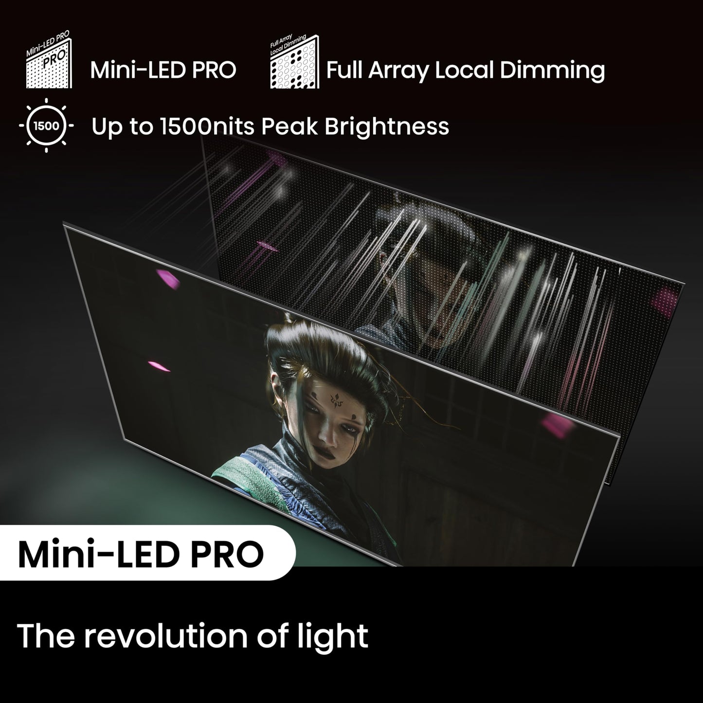Hisense 75-Inch Class U7 Series Mini-LED ULED 4K UHD Google Smart TV (75U7N) - QLED, Dolby Vision IQ, Dolby Atmos, Full Array Local Dimming, 144Hz Game Mode Pro, VRR, Alexa Compatibility