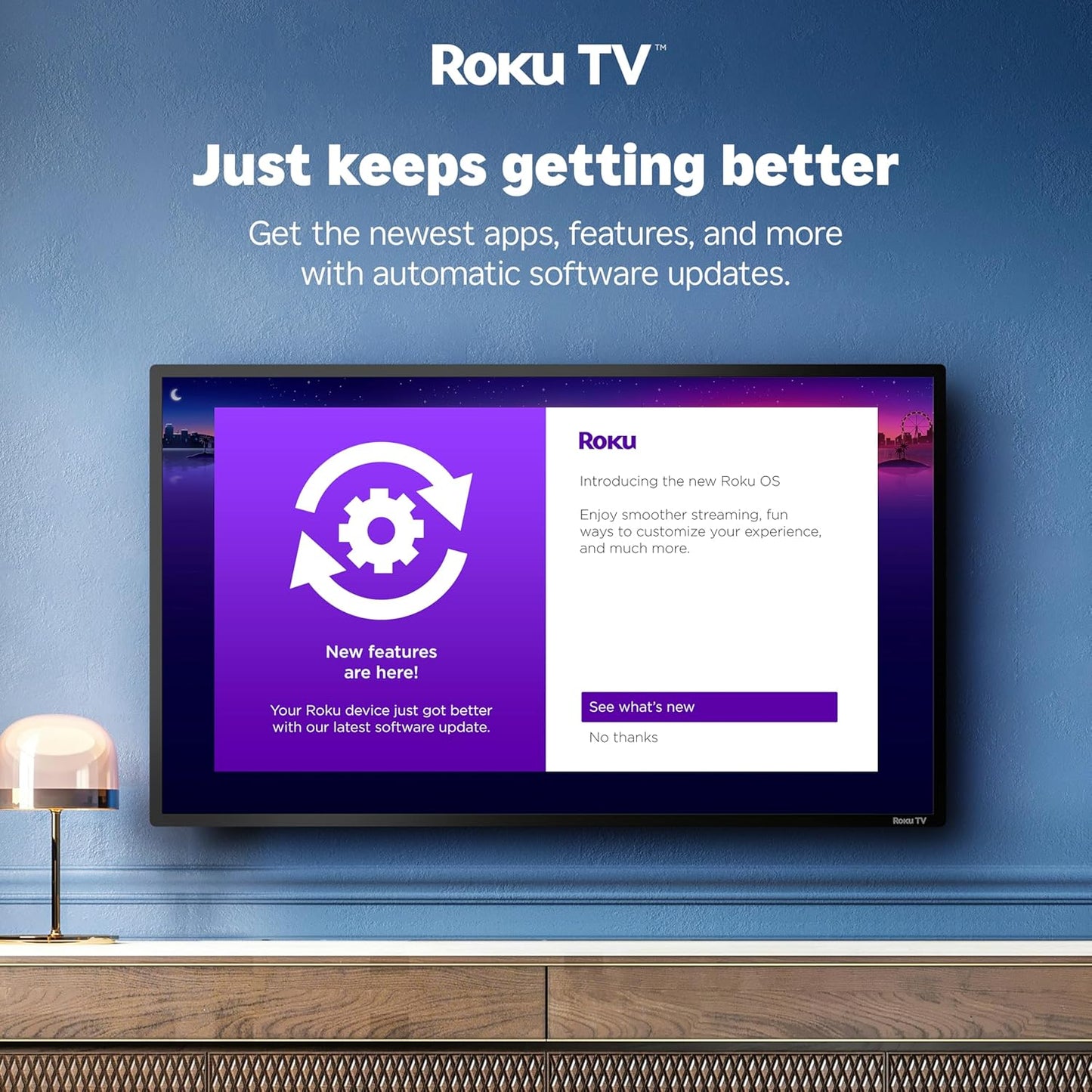 Hisense 85-Inch Class A6 Series 4K UHD Smart Roku TV (85A6NR, 2024 Model) - Dolby Vision HDR, DTS Studio Sound, Game Mode Plus, Alexa Compatibility, Black