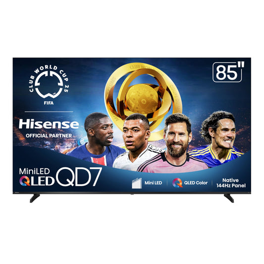 Hisense 65" Class QD7 Series Mini-LED 4K UHD Smart Fire TV (65QD7QF, 2025 Model) - QLED, HDR10+, Dolby Vision, Dolby Atmos, Game Mode Plus, ALLM, Alexa Built in with Voice Remote, Streaming TV, Black